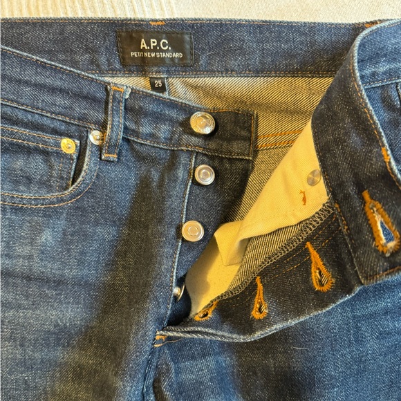 APC Petit New Standard Raw Indigo Jeans size 25 - Picture 3 of 7